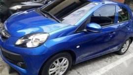 Honda Brio 2015 model blue for sale 