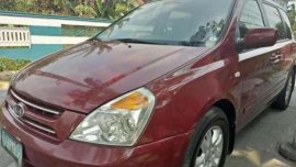 Kia Carnival 2.9 2009 CRDi AT Red For Sale 