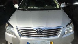 2012 Toyota Innova G MT Silver For Sale 