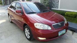 Toyota Corolla Altis 1.8 2004 Red For Sale 