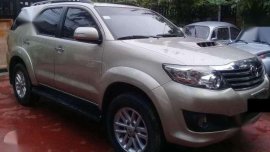 Toyota fortuner g 4x2 Diesel manual transmission 2014