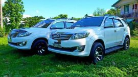 Toyota Fortuner Manual 2014 White For Sale 