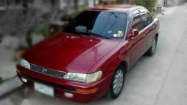 Toyota Corolla Gli 1993 MT Red For Sale 