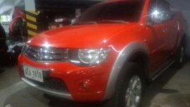 2013 Mitsubishi Strada 4x4 AT Red Pickup For Sale 