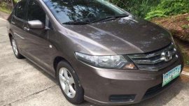 Honda City S 2012 1.3 Gas MT Brown For Sale 