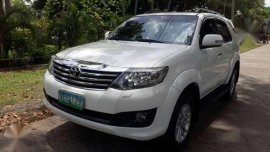 Toyota Fortuner G 2012 2.5 MT White For Sale 