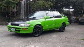 96 Toyota Corolla GLI green for sale 