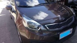2012 Kia Rio 1.4 EX Sedan Automatic Brown For Sale 