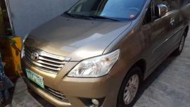 Fresh 2013 Toyota Innova G MT Brown For Sale 