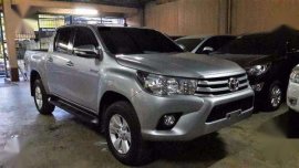 2016 Toyota Hilux G 4X2 AT Silver For Sale 