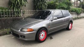 1995 Honda Civic Hatchback MT Gray For Sale 