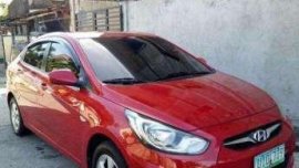 2012 Hyundai Accent AT Red Sedan For Sale 
