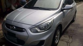 2013 Hyundai Accent AT Silver Sedan For Sale 