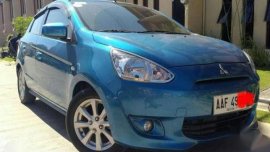 2014 Mitsubishi Mirage GLS 1.2G MT Blue For Sale 