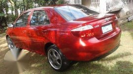 Toyota Vios 1.3 E 2005 MT Red For Sale 