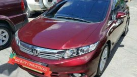 Fresh Honda Civic 2012 1.8E AT Red For Sale 