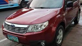 Subaru Forester 2009 red for sale
