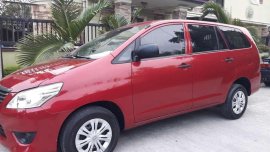 For sale red Toyota Innova J 2014 Diesel