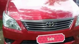 Toyota Innova J 2013 Manual Red For Sale 