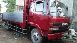 ISUZU Forward Turbo Manual Red Truck For Sale 