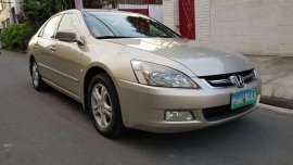2007 Honda Accord AT Beige Sedan For Sale 