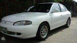 1997 Hyundai Elantra MT White Sedan For Sale 