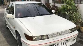 1990 Mitsubishi Lancer. White. Manual for sale