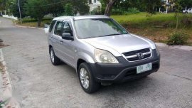 2002 Honda CRV 4x2 AT Silver For Sale 