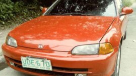 1995 Honda Civic Esi AT Red Sedan For Sale 