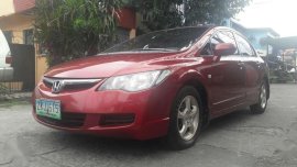 2007 Honda Civic 1.8V Manual Red For Sale 