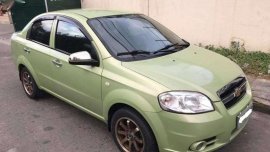 2011 CHEVROELT AVEO AT Green Sedan For Sale 