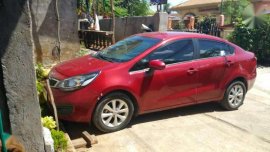 Kia Rio 2015 Manual Red Sedan For Sale 