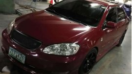 Toyota Corola Altis S 2007 Sport MT Red For Sale 