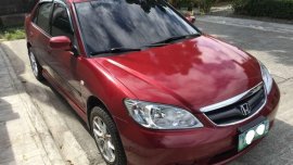 2004 Honda Civic VTi AT Red Sedan For Sale 