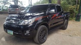 2010 Toyota Hilux G 4x4 MT Black Pickup For Sale 