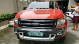 2013 Ford Ranger 4x4 Matic Red Pickup For Sale 
