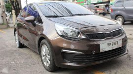 2016 Kia Rio AT GAS Brown Sedan For Sale 
