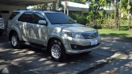 Toyota Fortuner 2012 4x2 AT Silver SUV For Sale 