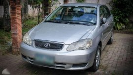 2003 Altis Toyota Corolla E 1.6 Silver Manual Gas