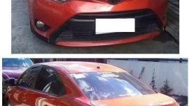  2015 GRAB Toyota Vios E orange MT for sale