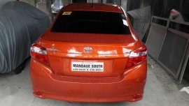 Toyota Vios 1.3E 2016 Manual Orange Sedan For Sale 