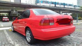 Honda Civic 1996 Gasoline Manual Red for sale
