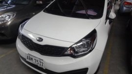 Kia Rio 2014 Gasoline Manual White for sale
