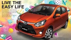 Toyota Wigo 2017 Gasoline Automatic Orange for sale