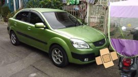 Kia Rio 2006 Top of the line Green Sedan For Sale 