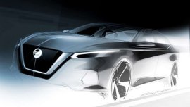 Design sketch of next-gen Nissan Altima 2018 revealed