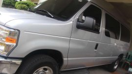 2014 FORD E-150 4.6L Club Wagon Silver For Sale 