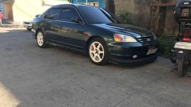 Honda Civic Vti-s 2002 Green Sedan For Sale 