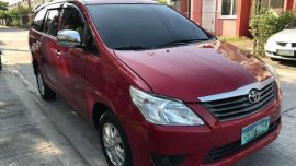 Toyota Innova 2012 2.5E Red SUV For Sale 