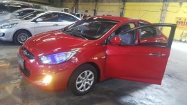 Hyundai Accent Gas Manual Red Sedan For Sale 